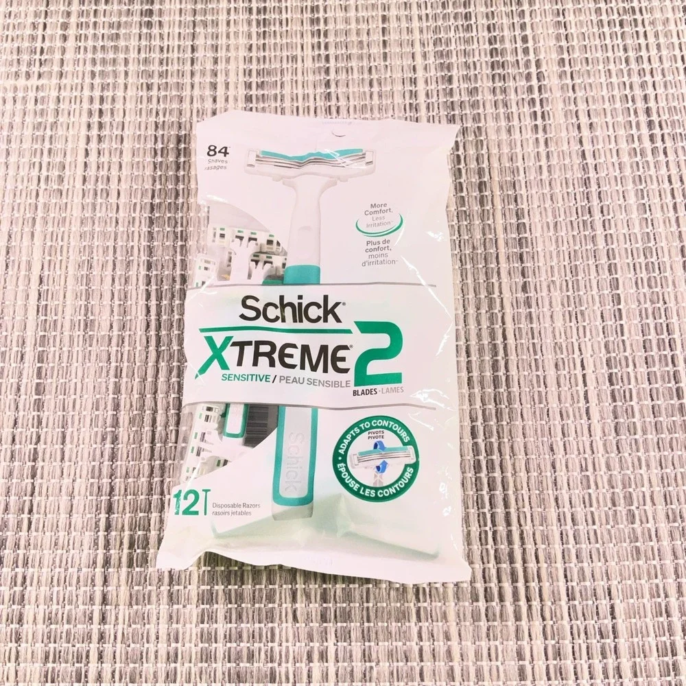 Schick Xtreme2 Sensitive  Disposable Razors 12CT.***BUY MORE & SAVE MORE***